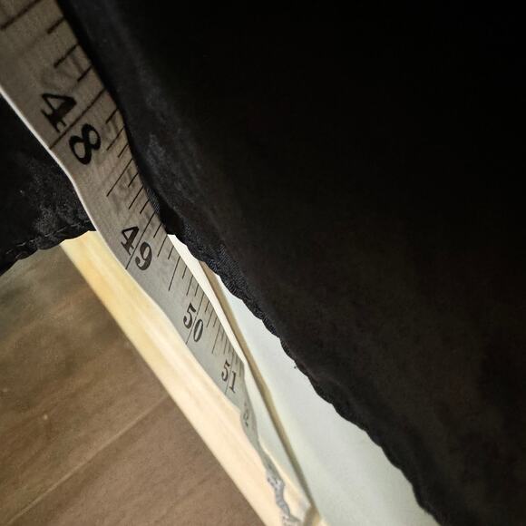 Fernando Sanchez Womens Black Silk Half Button Long Sleeve Midi Dress Size Small - Picture 7 of 9